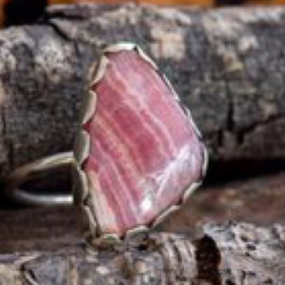 NWOT Rhodochrosite Sterling Silver Ring